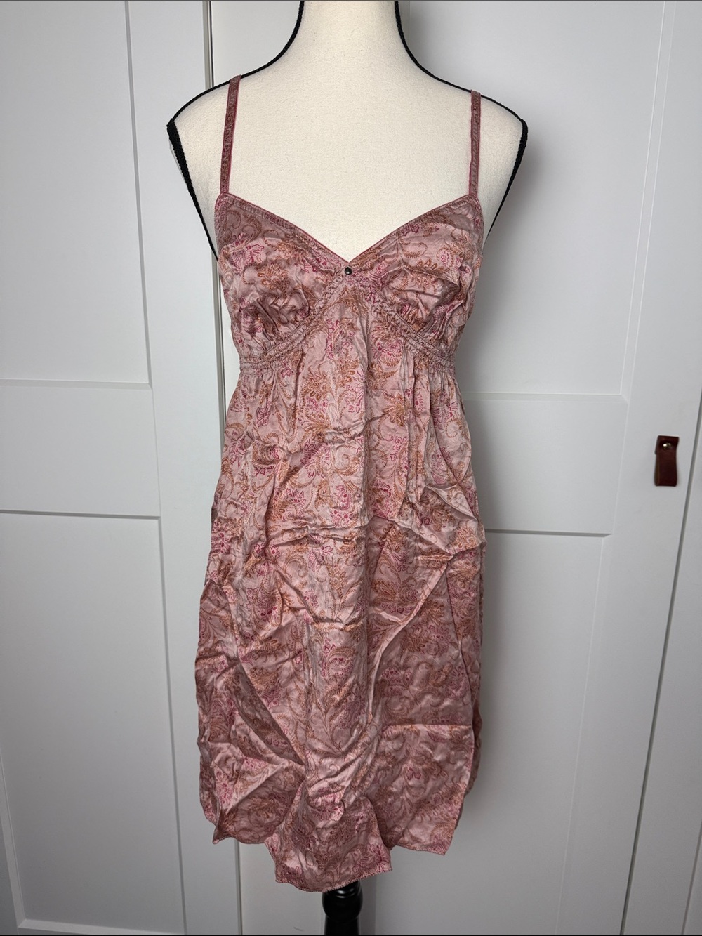 Vintage Victoria Secret Y2K 100% silk chemise slip dress cottage core euro small